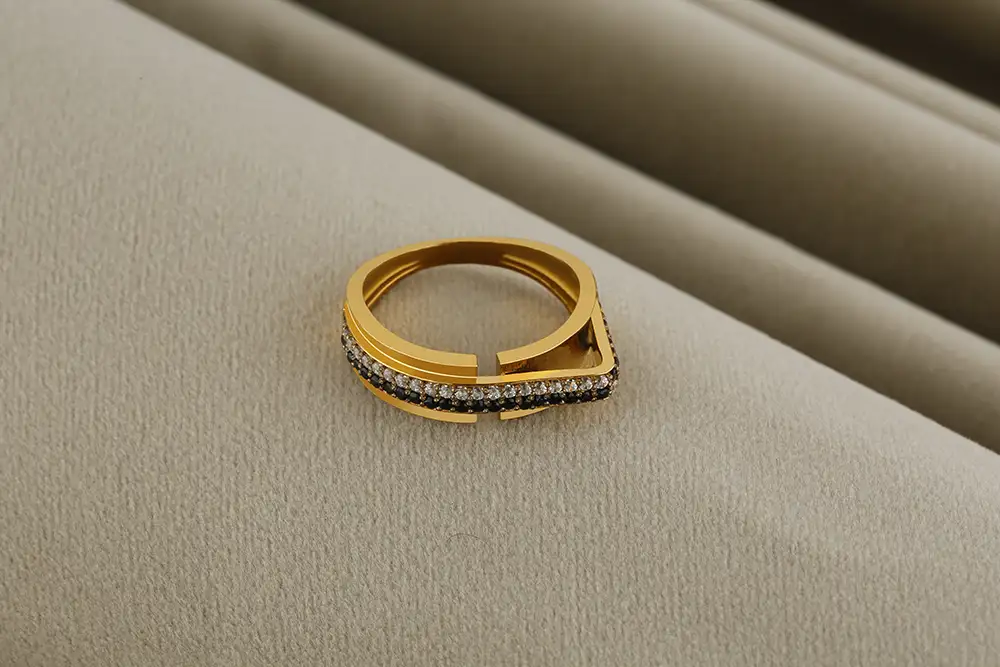 Men’s Gold Plated 925 Silver Ring VJ31